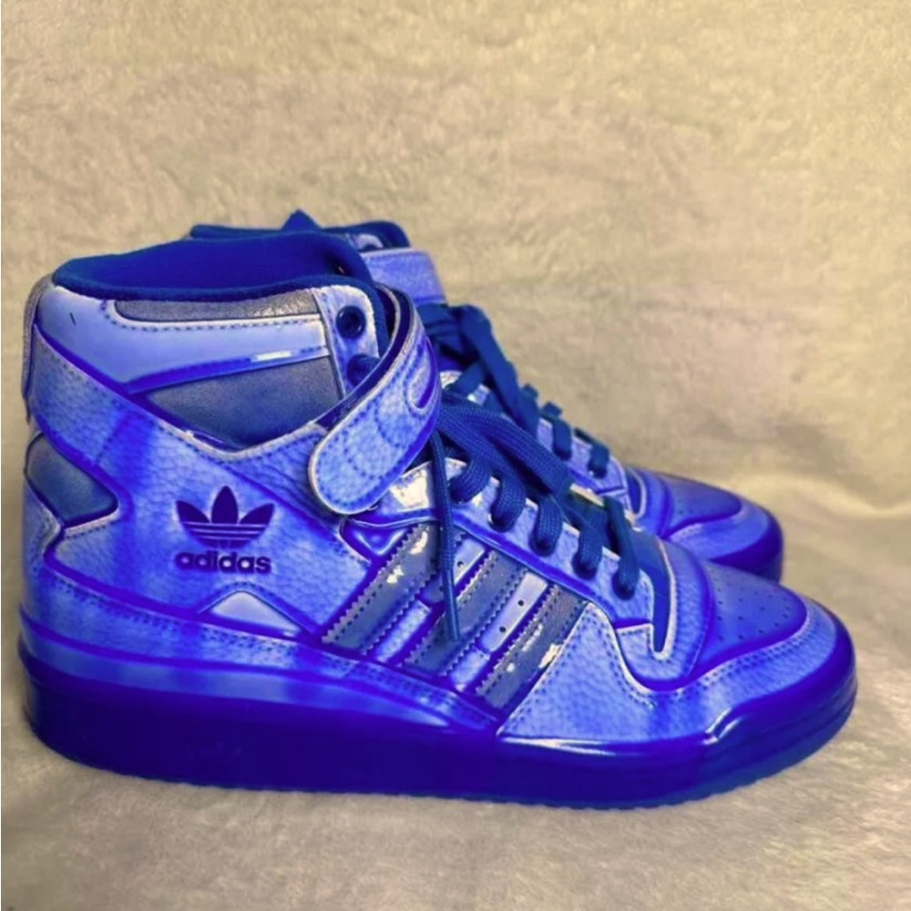 ❄️Adidas JEREMY SCOTT x Forum High ‘Dipped Blue’ Men Size 8.5❄️